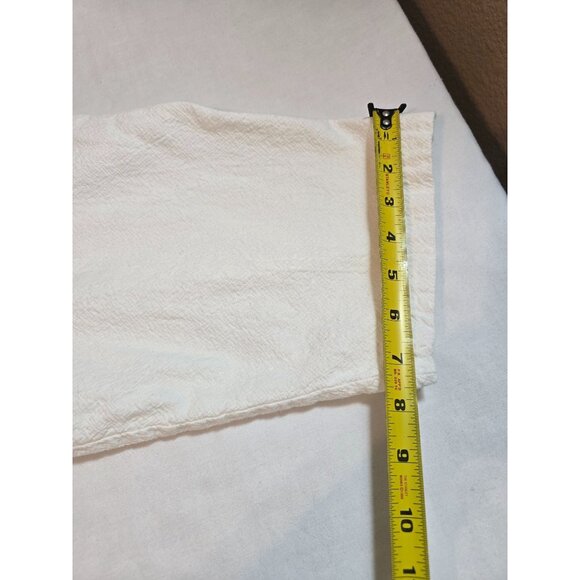 King Size Mens Big Size 3XL White 100% Cotton Henley Shirt W/ Pocket - Picture 16 of 16